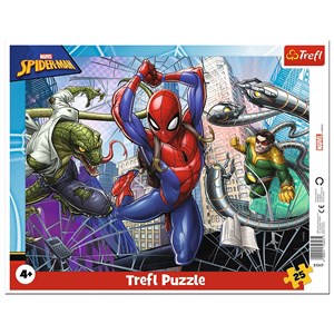 Obrazek Puzzle 25 ramkowe Odważny Spiderman 31347