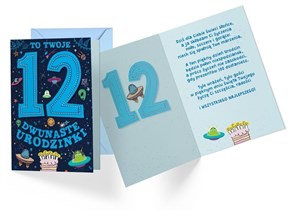 Picture of Karnet B6 PR-314 Urodziny 12