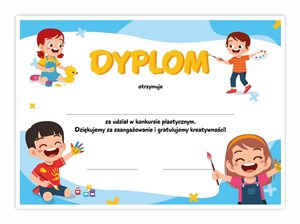 Picture of Dyplom konkursowy plastyczny 10szt
