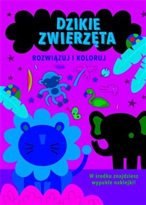 Obrazek Rozwiązuj i koloruj Dzikie zwierzęta