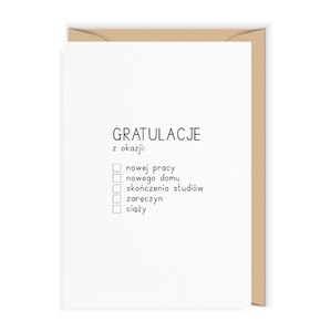 Obrazek Karnet Gratulacje