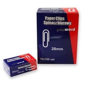 Obrazek Spinacze 28mm (10x100szt)