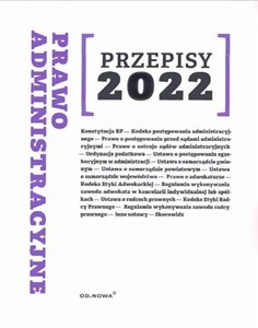 Obrazek Przepisy 2022 Prawo administracyjne
