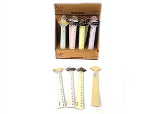 Picture of Linijka drewniana 18cm Ufo (36szt)