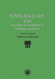 Picture of Nowelizacja KPC 2019 - pierwsze doświadczenia, refleksje i postulaty