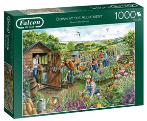 Obrazek Puzzle 1000 Falcon Praca na działce G3