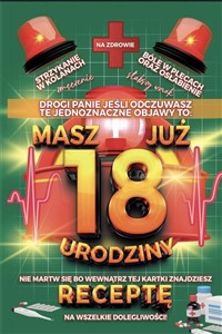Obrazek Karnet Urodzinowy z receptą 18