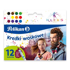 Picture of Kredki woskowe Kleks 12 kolorów Pelikan