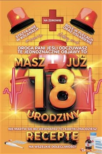 Picture of Karnet Urodzinowy z receptą 18