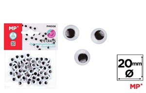 Picture of Oczy ruchome samoprzylepne 20mm
