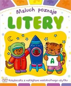 Obrazek Maluch poznaje Litery Książeczka z naklejkami wielokrotnego użytku