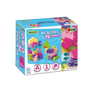 Picture of Big Blocks Pink klocki 26el