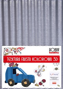 Picture of Tektura falista 3D 25cm x 35cm. złota/srebrna 10 sztuk