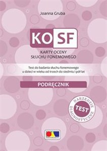 Picture of KOSF Karty oceny słuchu fonemowego Test do badania słuchu fonemowego u dzieci w wieku od trzech do siedmiu i pół lat