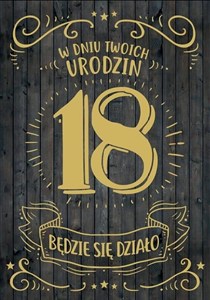 Obrazek Karnet B6 PR-102 Urodziny 18