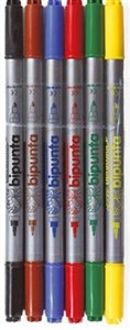 Picture of Pisaki dwustronne Dual Point Fibracolor 6 kol.
