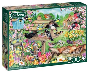Obrazek Puzzle 500 Falcon Karmnik dla ptaków wiosną G3