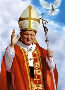 Obrazek Diamentowa mozaika Papież Jan Paweł II z gołębiem NO-1006858