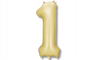 Obrazek Balon foliowy cyfra 1 86cm złoty