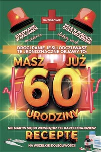 Obrazek Karnet Urodzinowy z receptą 60