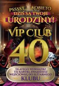 Obrazek Karnet Urodziny 40 damskie