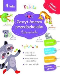 Picture of Zeszyt ćwiczeń przedszkolaka. Czterolatki