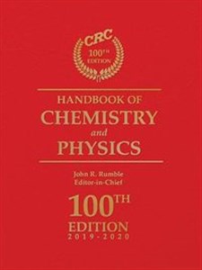 Picture of CRC Handbook of Chemistry and Physics 100th Edition 2019-2020