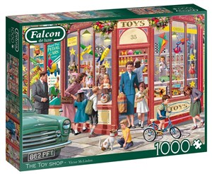 Obrazek Puzzle 1000 Falcon Sklep z zabawki na rogu ulicy