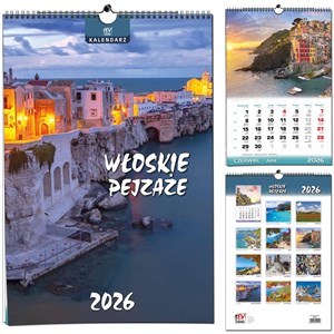 Picture of Kalendarz 2026 B3 13 planszowy Włoskie Pejzaże