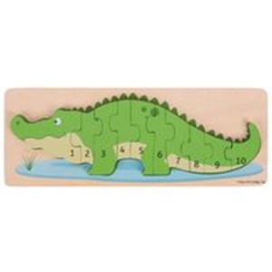 Obrazek Puzzle Krokodyl - Cyferki 1 do 10