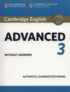 Obrazek Cambridge English Advanced 3 Authentic examination papers