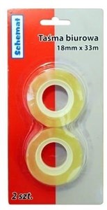 Obrazek Taśma biurowa 18mmx33m (2szt)