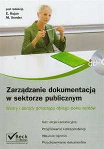 Obrazek Zarządzanie dokumentacją w sektorze publicznym z płytą CD Wzory i porady dotyczące obiegu dokumentów