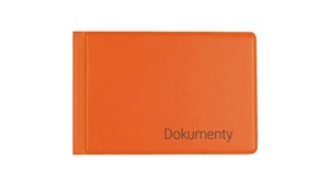 Picture of Okładka na dokumenty mała pomarańczowa