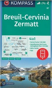 Obrazek Breuil - Cervinia - Zermatt 1:50 000 Kompass