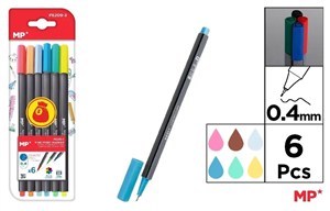 Obrazek Cienkopis 0.4mm 6 kolorów