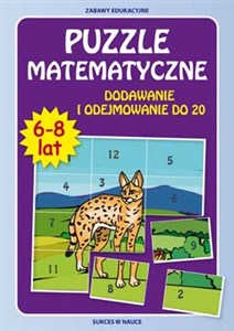 Picture of Puzzle matematyczne 6-8 lat Dodawanie i odejmowanie do 20