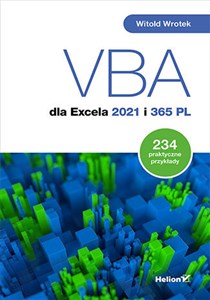 Picture of VBA dla Excela 2021 i 365 PL 234 praktyczne przykłady