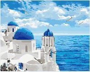 Obrazek Diamentowa mozaika Greckie morze NO-1008287