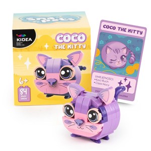 Picture of Klocki Snapets Kot fioletowy Kidea