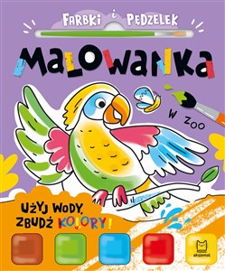 Picture of Farbki i pędzelek. Malowanka. Użyj wody, zbudź kolory! W zoo