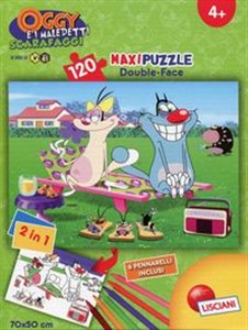 Obrazek Puzzle maxi 120 Oggy i karaluchy