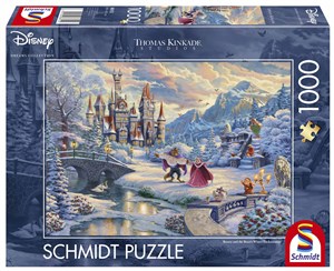 Picture of Puzzle 1000 SQ T. KINKADE Piękna i Bestia zima