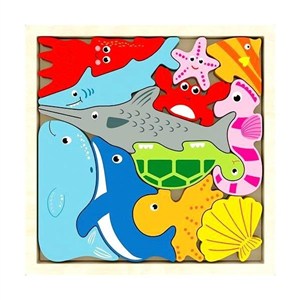 Obrazek Puzzle drewniane Zwierzęta