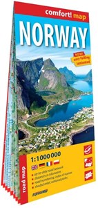 Obrazek Norwegia laminowana mapa samochodowa 1:1 000 000