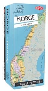 Obrazek Puzzle Mapa Norwegii 1000