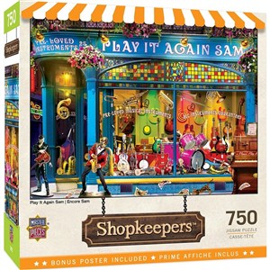 Obrazek Puzzle 750 Sklep pełen muzyki