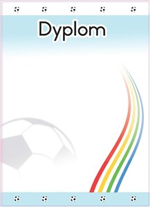 Picture of Dyplom dziecięce A4/20ark. piłka