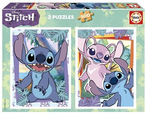 Obrazek Puzzle 2x500 Lilo i Stich