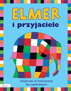 Obrazek Elmer i przyjaciele Książeczka do kolorowania dla najmłodszych